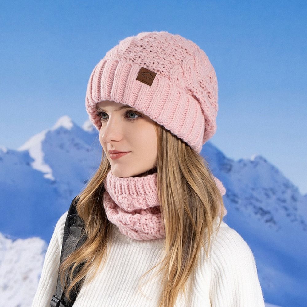 Soft Winter Beanie Hat Scarf S - Wool Glove Lined ulasan dan harga