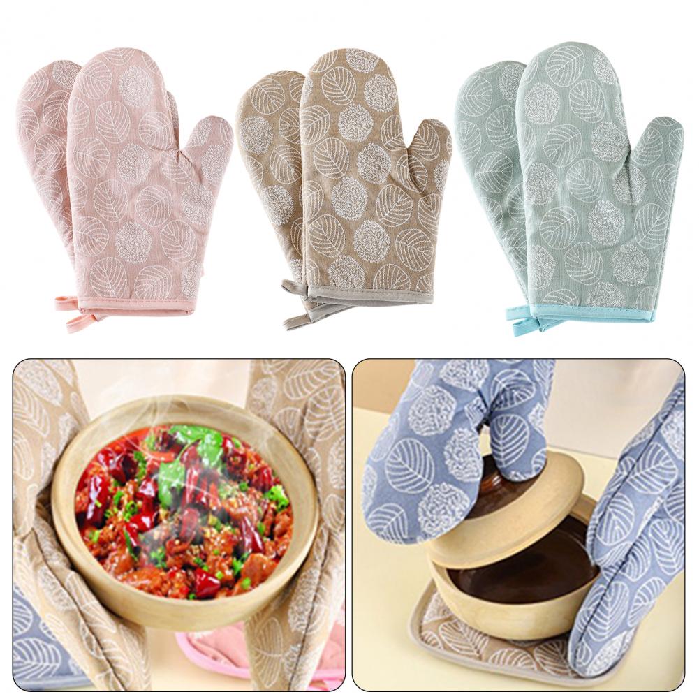 2Pcs Heat Resistant Oven Glove - Oven Mitt Silicone ulasan dan harga